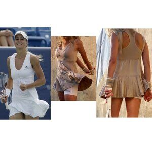 Nwt Adidas Stella McCartney RARE Tennis Dress Pleated Skirt White L Large